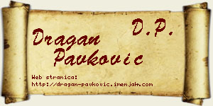 Dragan Pavković vizit kartica